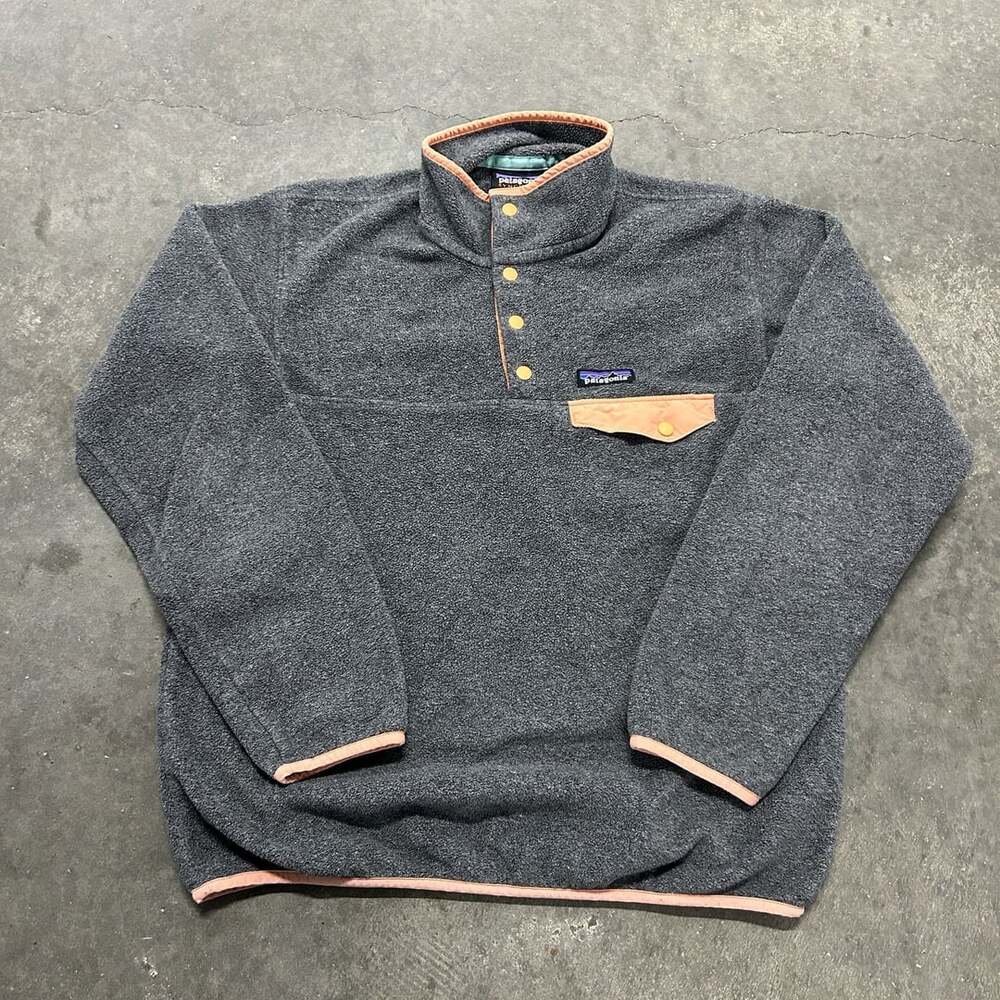 Patagonia Synchilla Snap-T Pullover Size M Gray Fleece Jacket